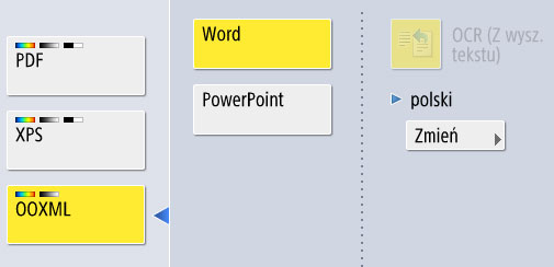 Canon C3720i skanowanie do pliku Word i PowerPoint 